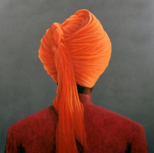 Orange turban